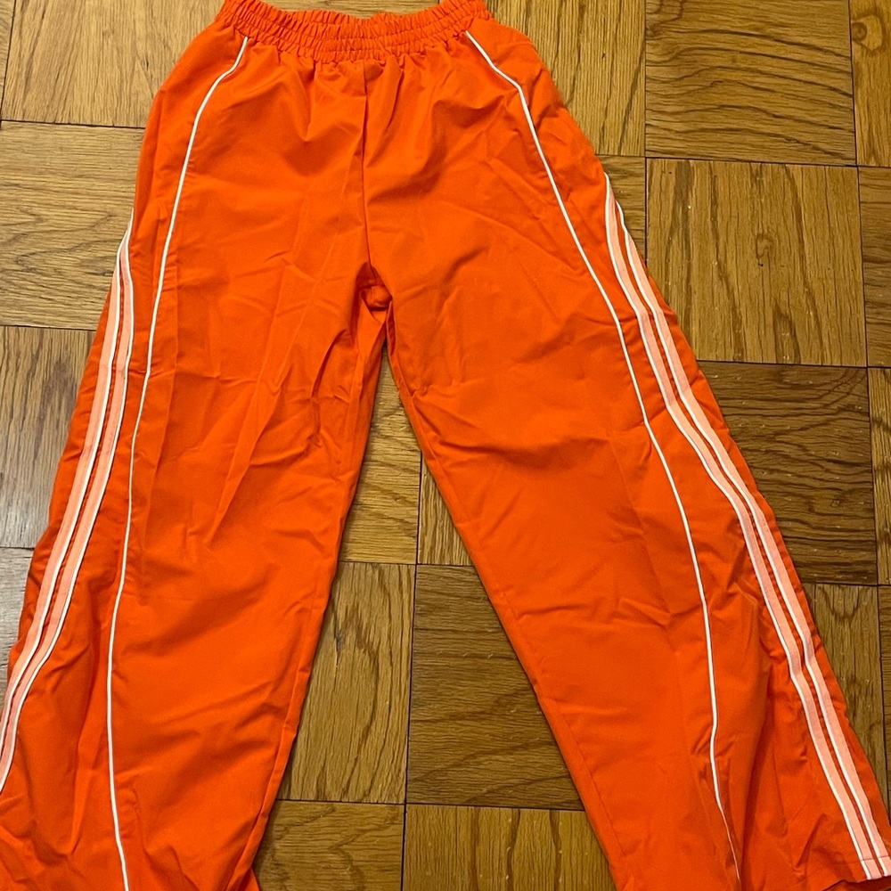 Orange neon track pant